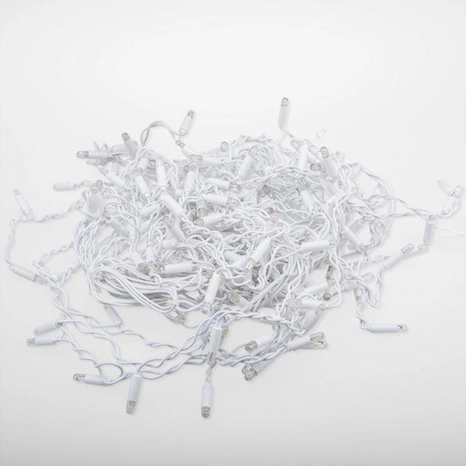 Гирлянда "Айсикл" (бахрома) 2.4х0.6м 88LED бел. эффект мерцания 5.5Вт 230В IP65 провод бел. Neon-Night 255-036