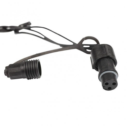 Гирлянда светодиодная "Твинкл Лайт" 10м 100LED бел. 10Вт 220В IP65 с контроллером 8 режимов провод черн. ПВХ Neon-Night 303-135