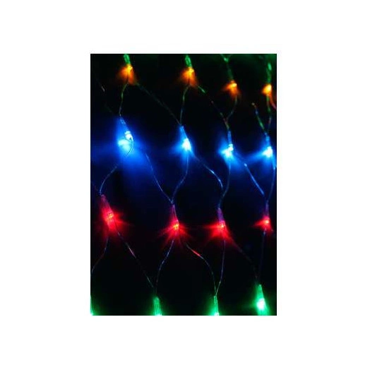 Гирлянда Сеть 320LED 2.3х2.1м с контроллером (разные режимы мигания) провод 2.1м IP20 мультиколор Космос KOC_NET320LED_RGB