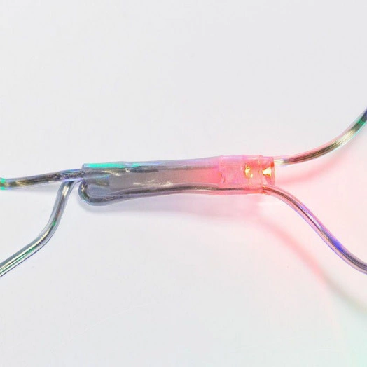 Гирлянда светодиодная "Сеть" 1.5х1.5м 150LED мультиколор 12Вт 220В IP20 с контроллером 8 режимов провод прозр. ПВХ Neon-Night 215-129