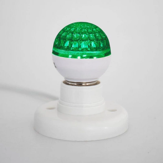 Лампа светодиодная 1Вт шар d50 9LED зел. E27 Neon-Night 405-214