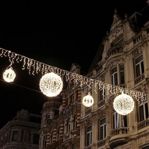 Гирлянда "Айсикл" (бахрома) 4.8х0.6м 176LED бел. 11Вт 230В IP65 провод прозр. Neon-Night 255-145