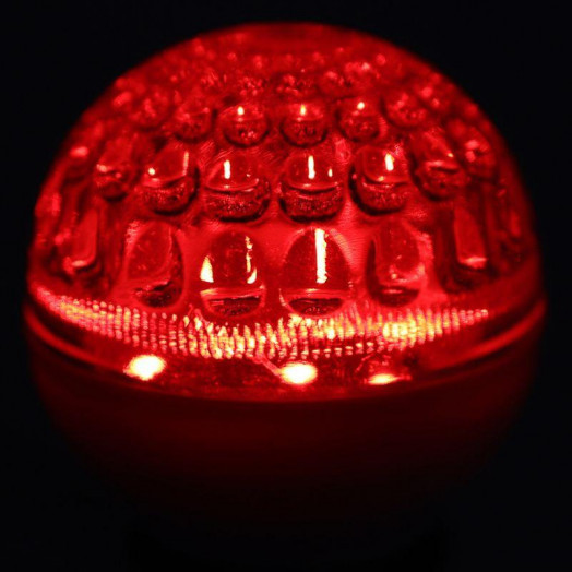 Лампа светодиодная 1Вт шар d50 9LED красн. E27 Neon-Night 405-212