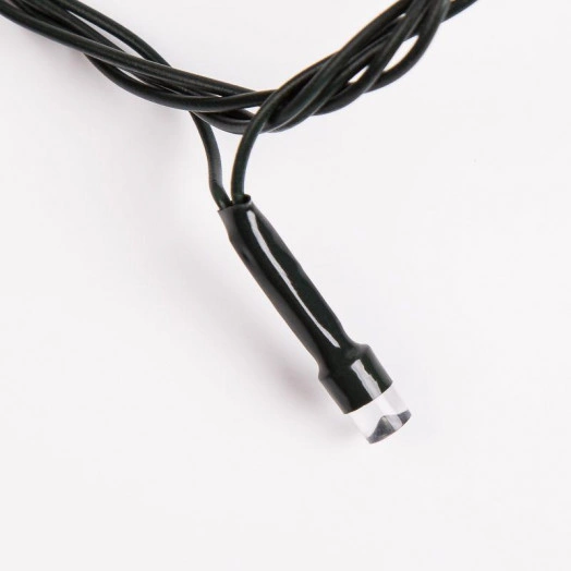 Гирлянда светодиодная "Твинкл Лайт" 20м 160LED бел. 8Вт 230В IP20 с контроллером 8 режимов провод темн. зел. ПВХ Neon-Night 303-115