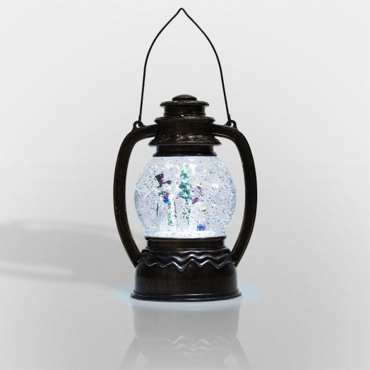 Фонарь декоративный "Снеговики" 1LED бел. 1.5Вт IP20 эффект снегопада с подсветкой Neon-Night 501-061