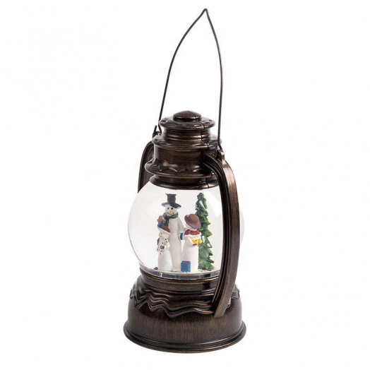 Фонарь декоративный "Снеговики" 1LED бел. 1.5Вт IP20 эффект снегопада с подсветкой Neon-Night 501-061