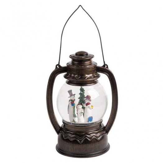 Фонарь декоративный "Снеговики" 1LED бел. 1.5Вт IP20 эффект снегопада с подсветкой Neon-Night 501-061