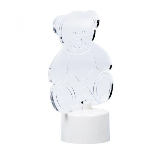 Фигура светодиодная "Мишка 2D" 1LED RGB 1.5Вт IP20 на подставке элементы питания 3хAG13(LR44) (в компл.) Neon-Night 501-047