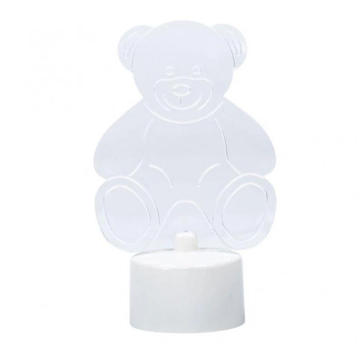 Фигура светодиодная "Мишка 2D" 1LED RGB 1.5Вт IP20 на подставке элементы питания 3хAG13(LR44) (в компл.) Neon-Night 501-047