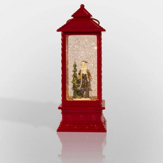 Фонарь декоративный "Дед Мороз" 1LED тепл. бел. 1.5Вт IP20 эффект снегопада с подсветкой Neon-Night 501-062