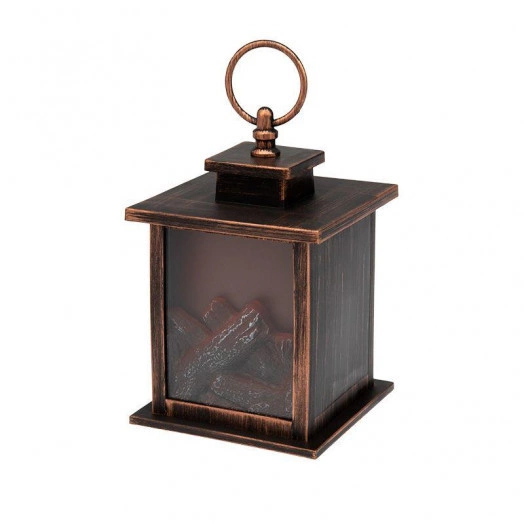 Камин светодиодный "Кантри" 12х12х18.5см эффект живого огня элементы питания 3хAAA (не в компл.) Neon-Night 511-031