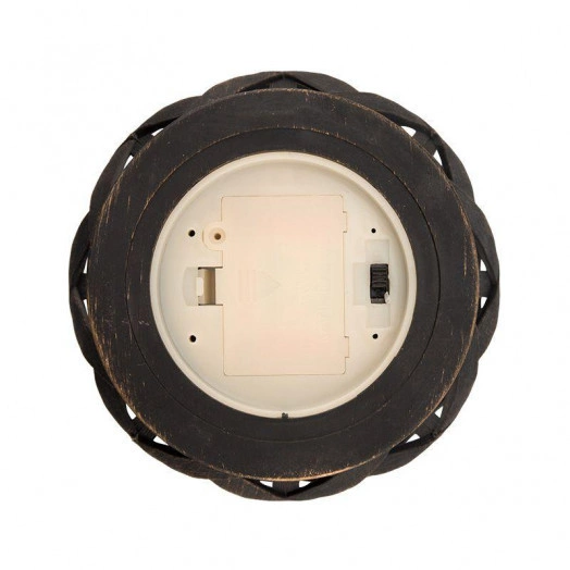 Фонарь декоративный со свечкой плетеный корпус бронза 14х14х16.5см тепл. бел. NEON-NIGHT 513-055