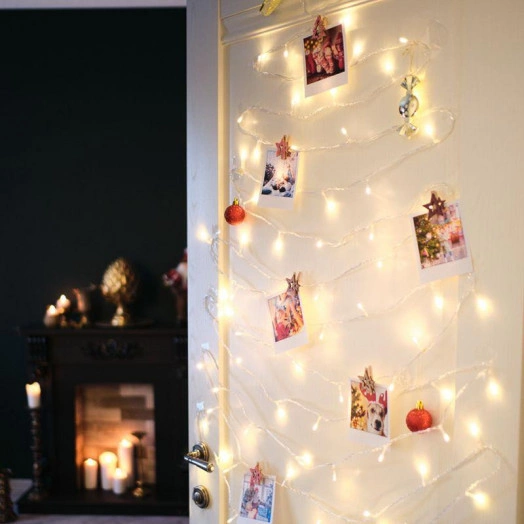 Гирлянда светодиодная "Твинкл Лайт" 15м 120LED тепл. бел. 7.4Вт IP20 провод прозр. ПВХ Neon-Night 303-196