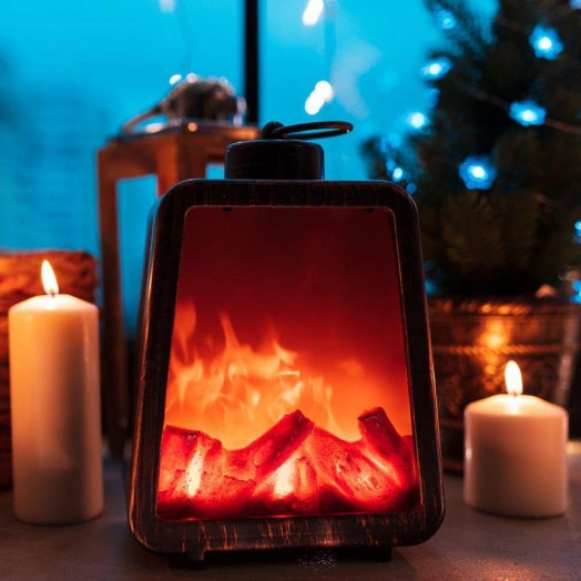 Камин светодиодный "Лофт" с эффектом живого огня 17х10х24.5см 3хС (не в комплекте) Neon-Night 511-034