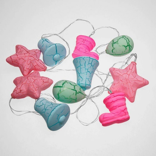 Гирлянда светодиодная "Новый год" 1.5м 10LED тепл. бел. 0.1Вт IP20 провод прозр. ПВХ элементы питания 2хAA (не в компл.) Neon-Night 303-081