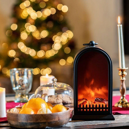 Камин светодиодный "Фьюжн" 14.7х11.7х25см эффект живого огня USB элементы питания 2хC (не в компл.) Neon-Night 511-039