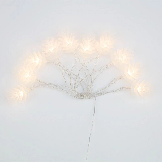 Гирлянда светодиодная "Шишки" 1.5м 10LED тепл. бел. 0.1Вт IP20 провод прозр. ПВХ элементы питания 2хAA (не в компл.) Neon-Night 303-098