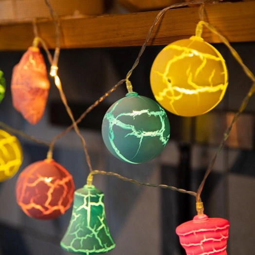 Гирлянда светодиодная "Карамельки" 1.5м 10LED тепл. бел. 0.1Вт IP20 провод прозр. ПВХ элементы питания 2хAA (не в компл.) Neon-Night 303-082