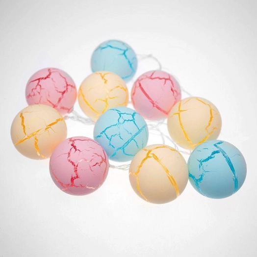 Гирлянда светодиодная "Карамельки" 1.5м 10LED тепл. бел. 0.1Вт IP20 провод прозр. ПВХ элементы питания 2хAA (не в компл.) Neon-Night 303-082