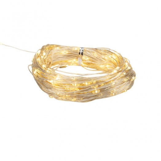 Гирлянда светодиодная "Роса" 20м 200LED тепл. бел. 3.6Вт IP44 с трансф. Neon-Night 303-206