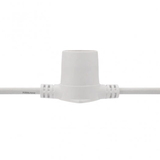 Гирлянда "Белт Лайт" 20м шаг 50см 40 патронов 50Вт IP65 провод бел. каучук Neon-Night 331-334