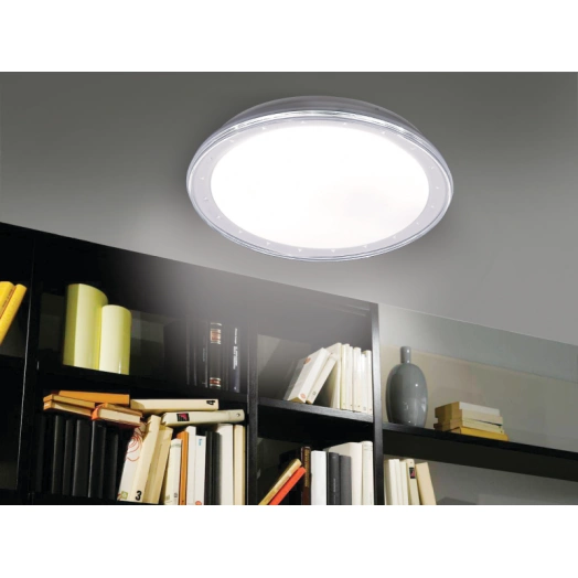 Светильник светодиодный LBS-7733 60Вт 3000-6000К RGB 4500лм настенно-потолочный управляем. пульт бел. Camelion 14527