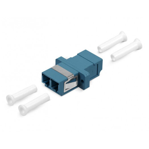 Соединитель проходной LC-LC duplex SM (для одномодового кабеля) корпус пластмассовый (SC Adapter Simplex dimension) DLC-DLC-SM Cabeus 7132c