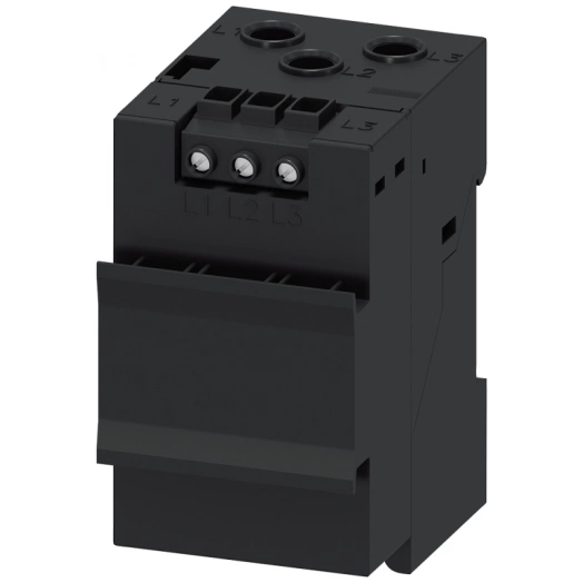 Модуль измерения тока/напряжения второго поколения V2 диапазон токов 3. ..40А измерение напряжения до 690В габаритная ширина 45мм проходные трансформаторы совместим с базовым модулем SIMOCODE pro V Siemens 3UF71111AA010