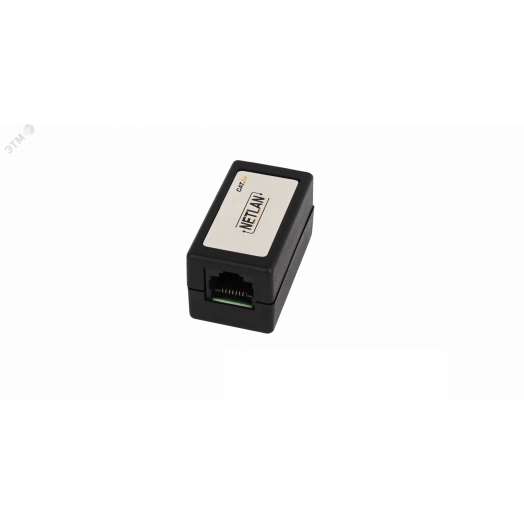 Соединитель кабельный RJ45-RJ45 (8P8C), Кат.5e, неэкран., черный, 10шт.