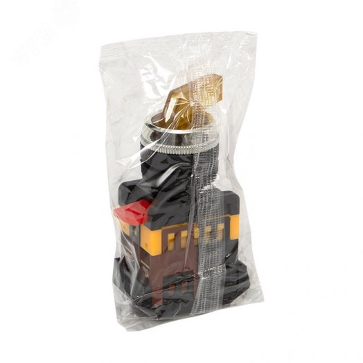 Переключатель ANLC-22 3P желтый с подсветкой 380В NO+NC