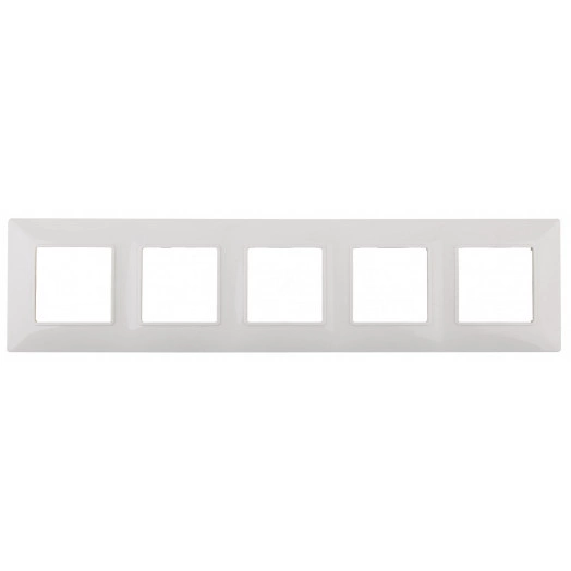 Рамка на 5 постов, Эра Elegance, белый, 14-5005-01