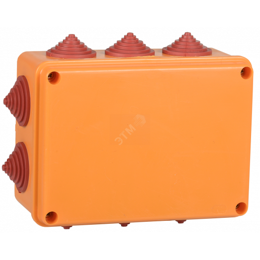 Коробка распаячная огнестойкая ПС 150х110х70мм 4P 16мм2 IP55 10 вводов IEK