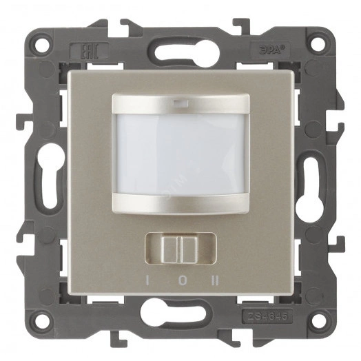 Датчик движения 2-проводной, 180-250В, 200Вт, Эра Eleg, шампань,14-4103-04