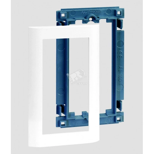 Connect Рамка с суппортом на 1 CIMA модуль SC белый