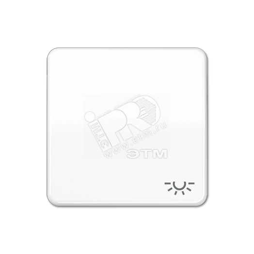 Клавиша с символом  освещение   белая