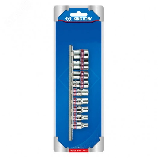 Набор торцевых головок 1/4', шестигранные, 5/32'-1/2', 9 предметов