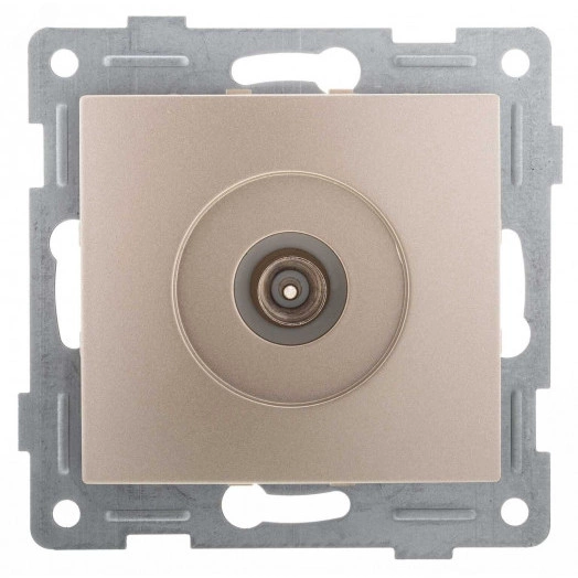 GUSI Bravo механизм антенной розетки, одинарной, скрытая  установка. Цвет  золото.