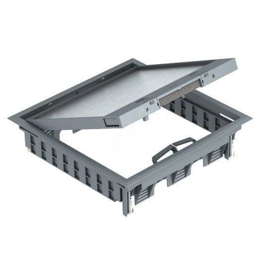 Лючок GES9-3S U (универсальный) 12xModul45 (полиамид, серый)