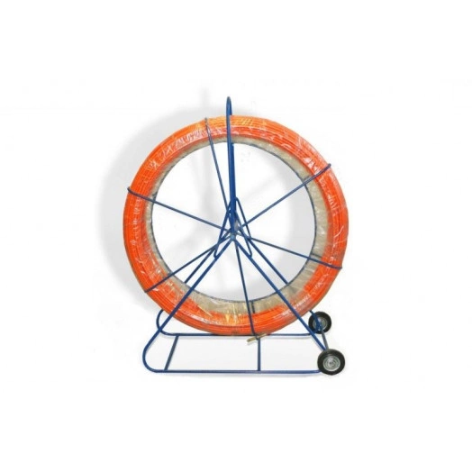 Устройство для затяжки кабеля УЗК в кабельной канализации диаметр прутка 11 мм на тележке 300м