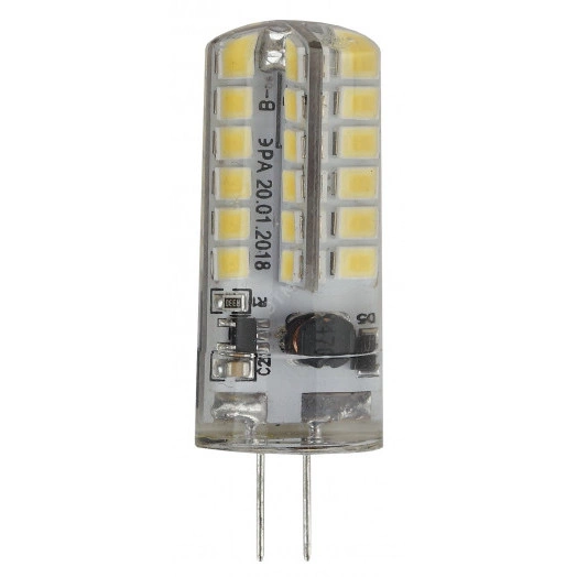 Лампа светодиодная LED 3.5Вт JC 2700К G4 теплый капсула 12V