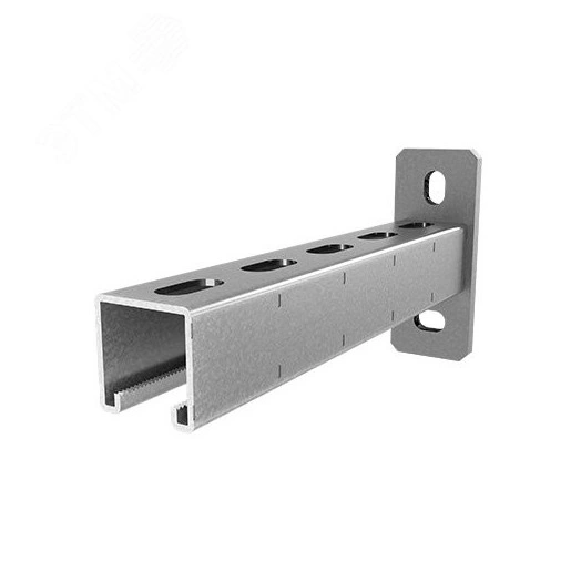 Консоль СТРАТ 41х41, база 500, толщ. 2,5 мм, гальван. цинк