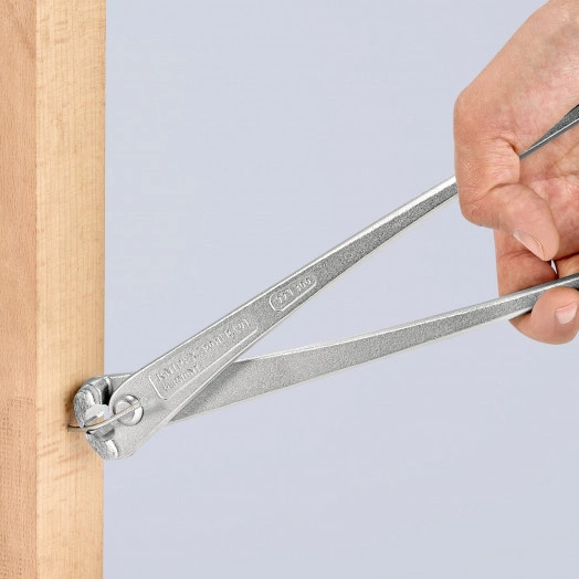 Клещи вязальные для арматурной сетки особой мощности резка - проволока средней твердости 38мм твердая проволока 2мм режущая кромка 61 HRC / 25мм L=300мм оцинкованные