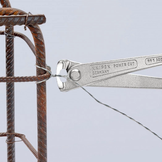 Клещи вязальные для арматурной сетки особой мощности резка - проволока средней твердости 38мм твердая проволока 2мм режущая кромка 61 HRC / 25мм L=300мм оцинкованные