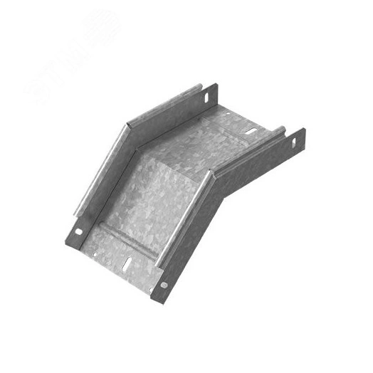 Угловой соединитель внешний 45 град. к лотку 150х100, толщ. 1,0 мм, Сендзимир цинк