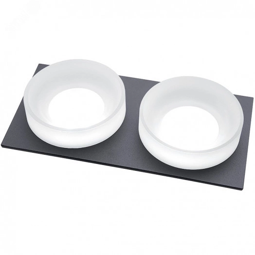 Светильник ИВО-2х50w G5.3 прямоугольный черный