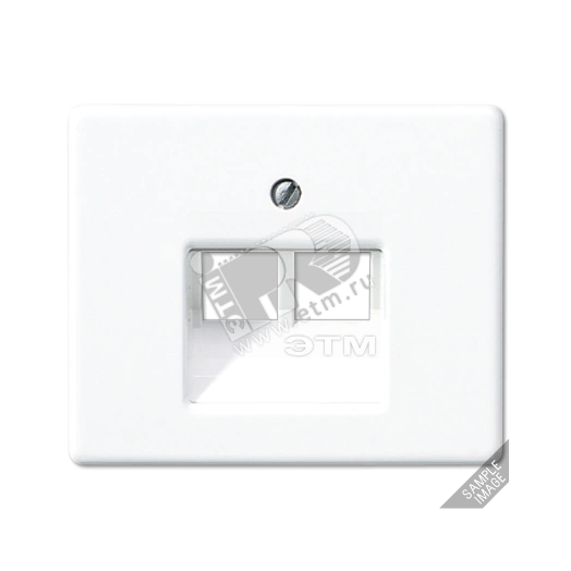 Крышка для сдвоенной телефонной и компьютерной розетоки UAE  черная