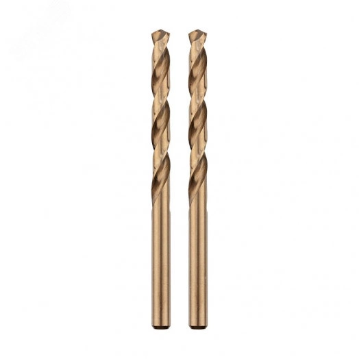 Сверло по металлу 2х49х24 мм (сталь HSS-Co 5 % M35 P6M5K5) (упак - 2 шт.) DIN 338