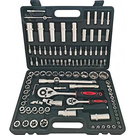 Набор инструмента автомобильный 108 шт CrV 1/2''+1/4''