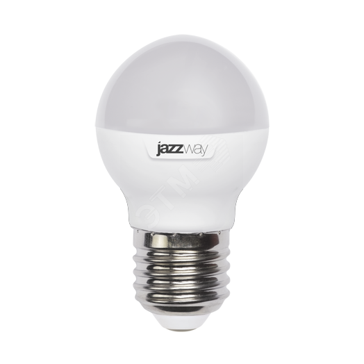 Лампа светодиодная LED 7Вт E27 4000К шар Jazzway