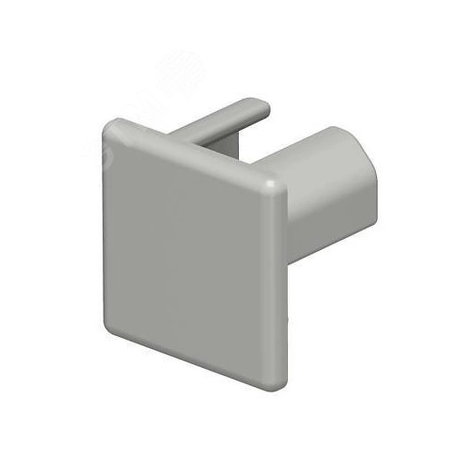 Заглушка кабельного канала торцевая WDK 15x15 мм (ПВХ, серый)